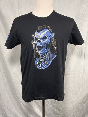 Men’s Size Large Zero Foxtrot Disney Avatar Graphic T Shirt Skeleton Na’vi